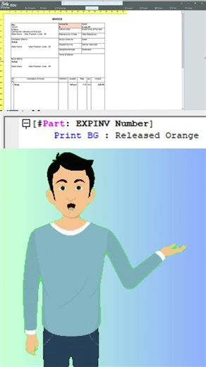 TDL Trick 🔥 | Tally Invoice Number Orange Background | Tally Prime Print Customization