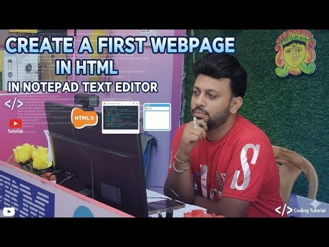 Create Your First WebPage in HTML using Notepad | Step-by-Step for Beginners | প্রথম ওয়েবপেজ তৈরি