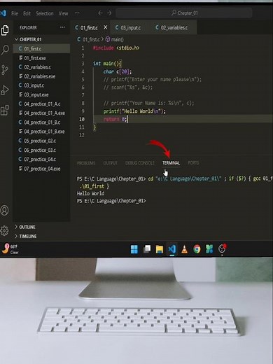 How to Run code (program) in the terminal in VS Code! 🚀💻 #VSCode