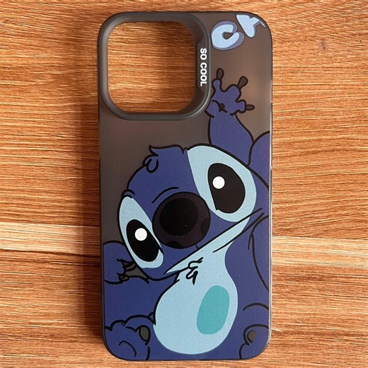 IPhone 17 16 15 Pro Max Case, Blue Alien Cartoon Pattern Cover - Etsy