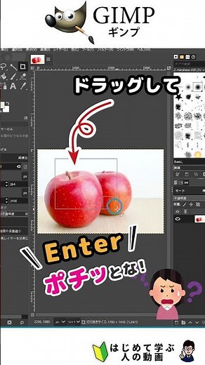 GIMP(ギンプ)の切り抜きツールををサクッと解説#ギンプ 使い方 #GIMP 初心者 ＃ギンプ 無料