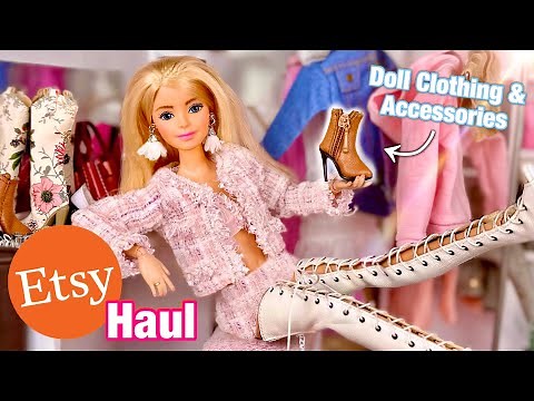 Barbie ETSY Shop Haul! Realistic Doll Clothes & Accessories Review (DollsyDoll)