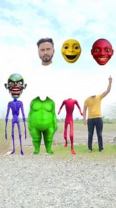 Red dame tu Casita alien siren & green fat dog vs me correct head matching funny vfx game #funny😅 #trend #shortvideo | Bikash Roy