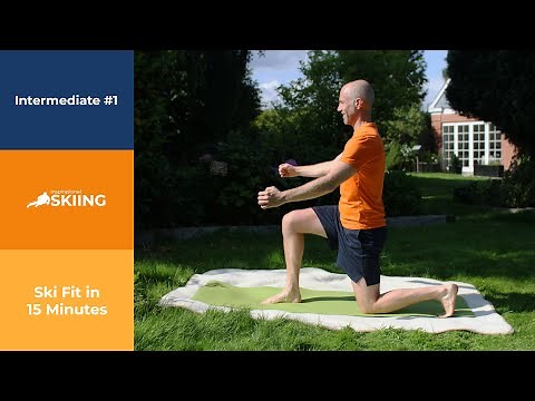 SKI FIT IN 15 MINUTES // INTERMEDIATE WORKOUT #1 | Conditioning for skiing