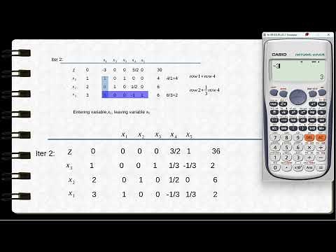Linear Programming using Calculator