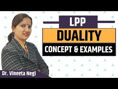 Duality in LPP- Concept with Examples | Duality in Linear Programming in Hindi