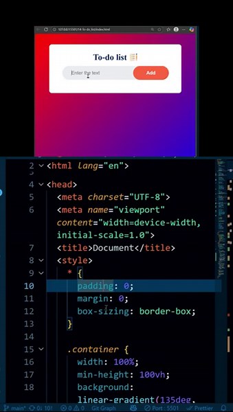Building a Todo website using html css and JS | JavaScript Porjects