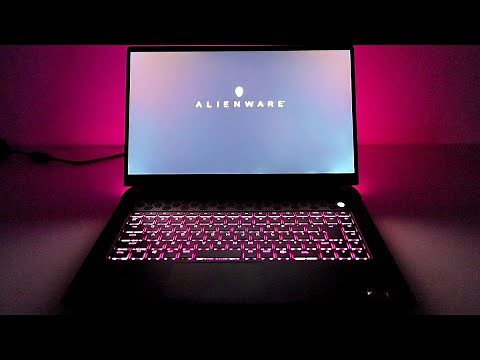 「Alienware m15 Ryzen Edition R5 プラチナ」起動の様子