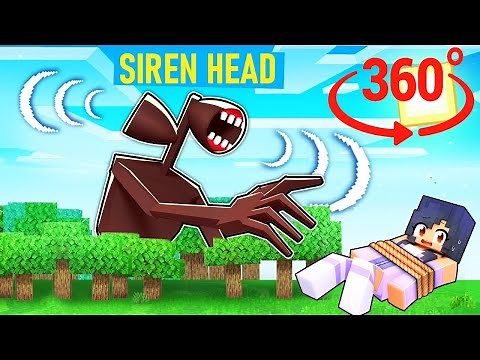 Friends saving Aphmau from Siren Head - Minecraft 360°