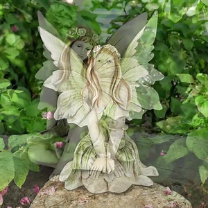 Resin Garden Fairy Statue: Weather-resistant Outdoor Sculpture - Etsy