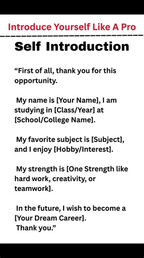 Introduction Like A Pro😜 #shorts #youtubeshorts #shortfeed