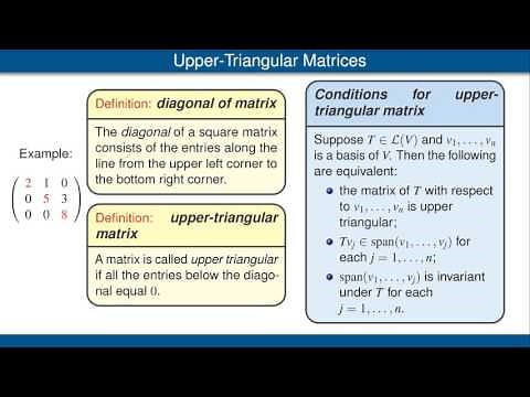 Upper Triangular Matrices