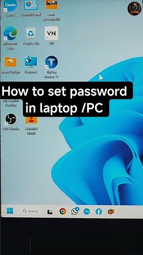 how to set password in laptop /pc #shorts #windows #laptop #viral #hamroguru
