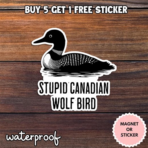 Stupid Canadian Wolf Bird Sticker, Hollander & Rosanov Sticker Heated Rivalry, Team Hollanov, LGBT Hockey, Kindle Sticker - Etsy Canada