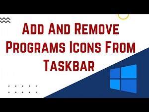 How To Add And Remove Programs Icons From Taskbar Pin Unpin Windows 11