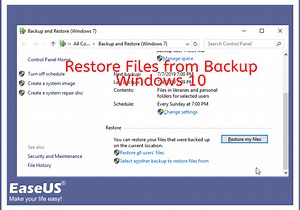 Restore Files from Backup Windows 10 [Backup and Restore Available]
