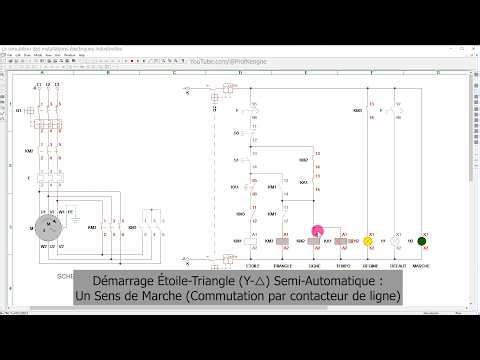Star-Delta (Y-△) Semi-Automatic One-Direction Starting of a Three-Phase Asynchronous Motor