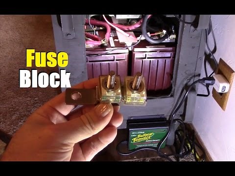 How to install marine rated battery fuse blocks - DIY large solar generator