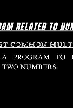 Find LCM of Two Numbers in Java | Java Programs for Beginners | Logic Ladder