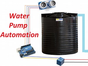 Water Pump Automation with Ultrasonic Sensor