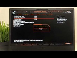 Gigabyte Aorus 15: How to Enable/Disable Switchable Graphics