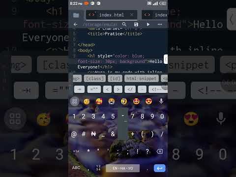 Code with Cilolo.How to make inline Css in HTML by Cilolo.