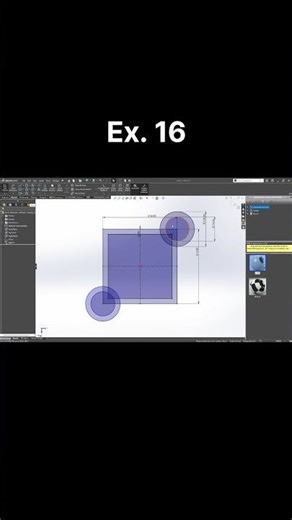 50 Speed Modelling Exercises - Ex. 16 #SolidWorks#3DModeling#SpeedModeling#Engineering#Shorts