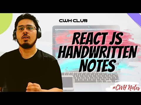 ReactJS Handwritten notes| Code with harry lecture