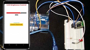 Arduino LED Slider Brightness Control Android App with MIT App Inventor