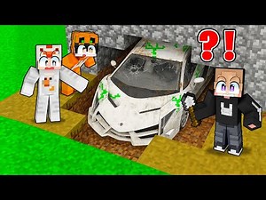 I DIG THE GROUND AND TURN OUT I GOT A LAMBORGHINI IN MINECRAFT!!