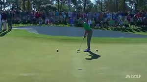 Draining putts on 18 at Augusta National in front of past champions and family... priceless! Watch now on TV or stream it here: http://watchgolf.ch/KKdUiO | Golf Channel
