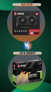 2025 Mein Kiske Liye Kaun Sa Best Hai? ❓ RX 570 🆚 GTX 1050 Ti