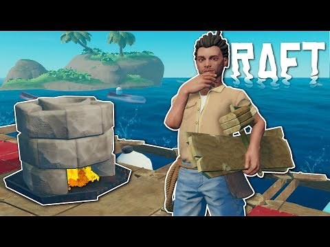 BUILDING A COLLECTION NET RAFT! - Raft Multiplayer Gameplay - Survival Raft Building Game