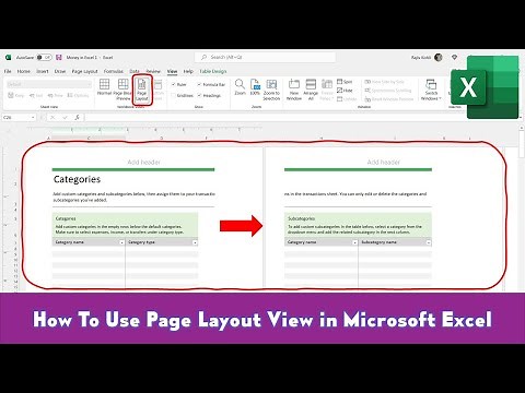 How to use Page Layout View in Microsoft Excel Tutorial - Lesson 4