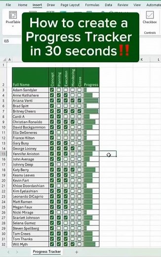 How to Make a Checklist Box in Excel (MS Office 365) #excel #shorts #shots #exceltricks
