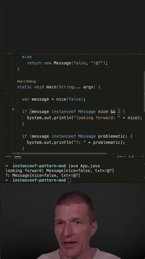 A Smarter Pattern Matching With instanceof #java #shorts