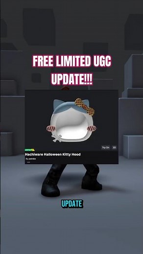 FREE UGC UPDATE! CUTE CAT HOOD #roblox #robloxfreeitems #robloxshorts