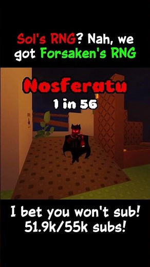 Good luck on getting the best Forsaken RNG! || #roblox #forsaken #fyp