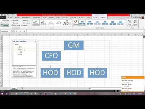 How to create flow chart in Excel 2013 using SmartArt function