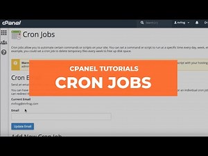 cPanel Tutorials - Cron Jobs