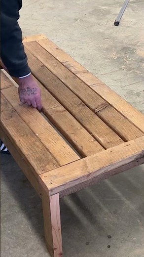 How to Build a Simple Outdoor Coffee Table for Your Patio - Easy Rustic DIY Table