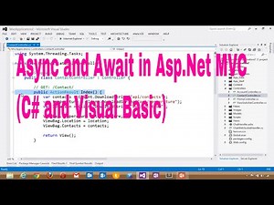 Async and Await C# and Visual Basic