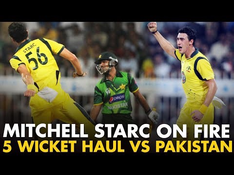 Mitchell Starc’s Best ODI Bowling | 5 Wickets vs Pakistan Sharjah 2012 | 1st ODI | M3L1K