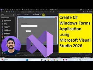 How to run C# Windows Forms Application in Visual Studio 2026 | C# on Microsoft Visual Studio