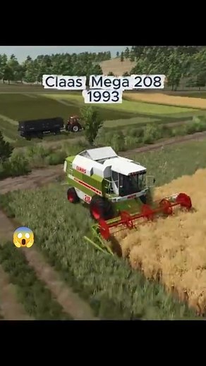 Wheat Harvest with a 1993 Claas Mega 208 | Farming Simulator 25