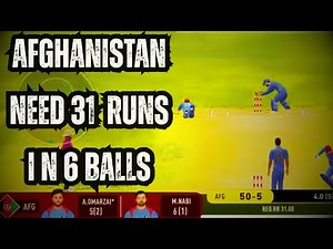 Live Real Cricket Swipe Gaming | India vs Afghanistan | Intense Cricket Battle