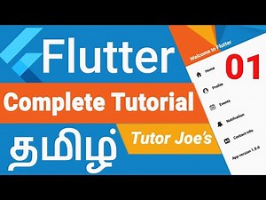 Complete Flutter Tutorial in Tamil Part 1 | Mobile Application Development in Tamil