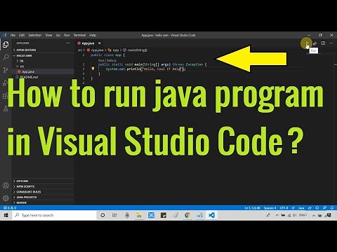 How to run java program in visual studio code? | Java setup in VS code