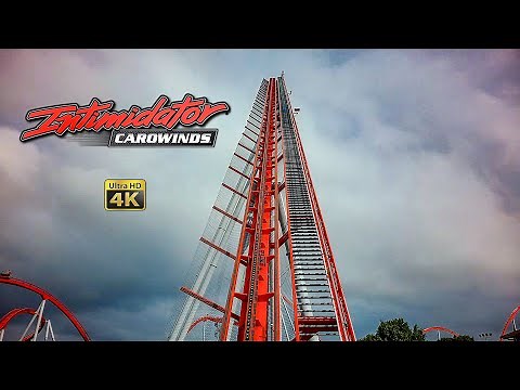 2023 Intimidator Roller Coaster On Ride 4K POV Carowinds