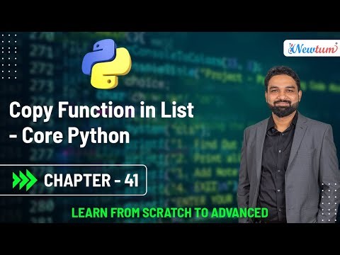 Copy Function in List | Python for Beginners | Chapter 41